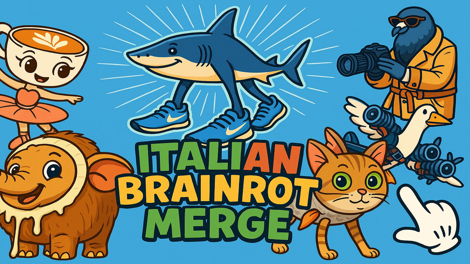 Gambar sampul Italian Brainrot: Animals Merge Puzzle 
