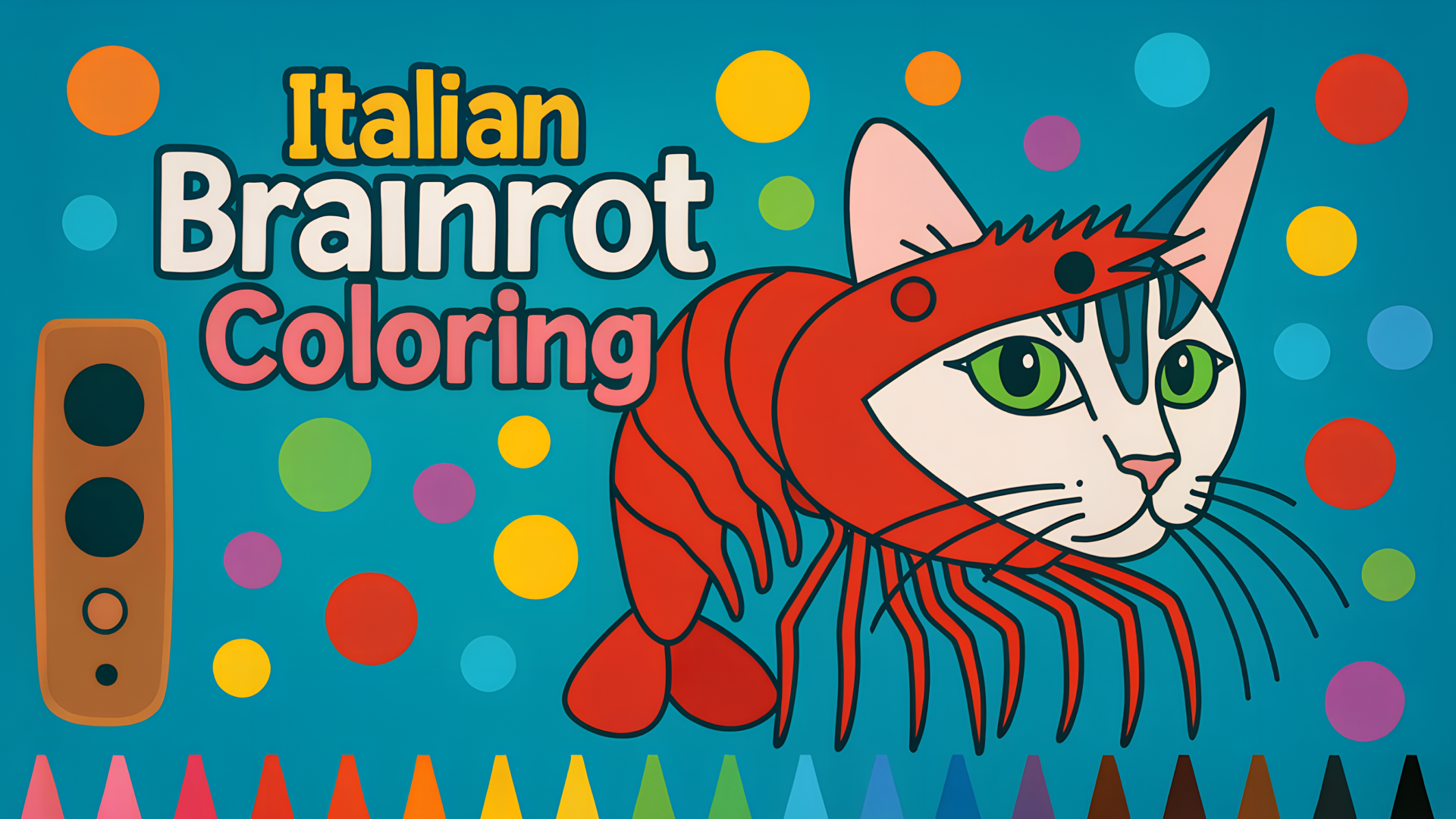 Arte da capa de Italian Brainrot Coloring
