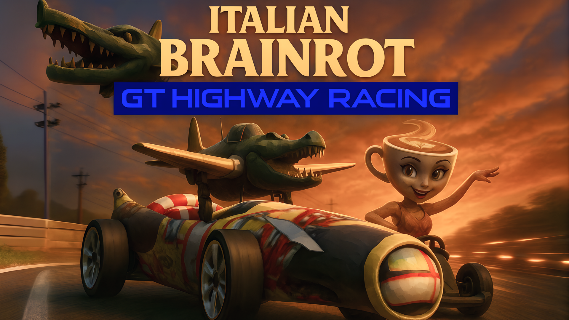 Italian Brainrot GT Highway Racing kapak resmi