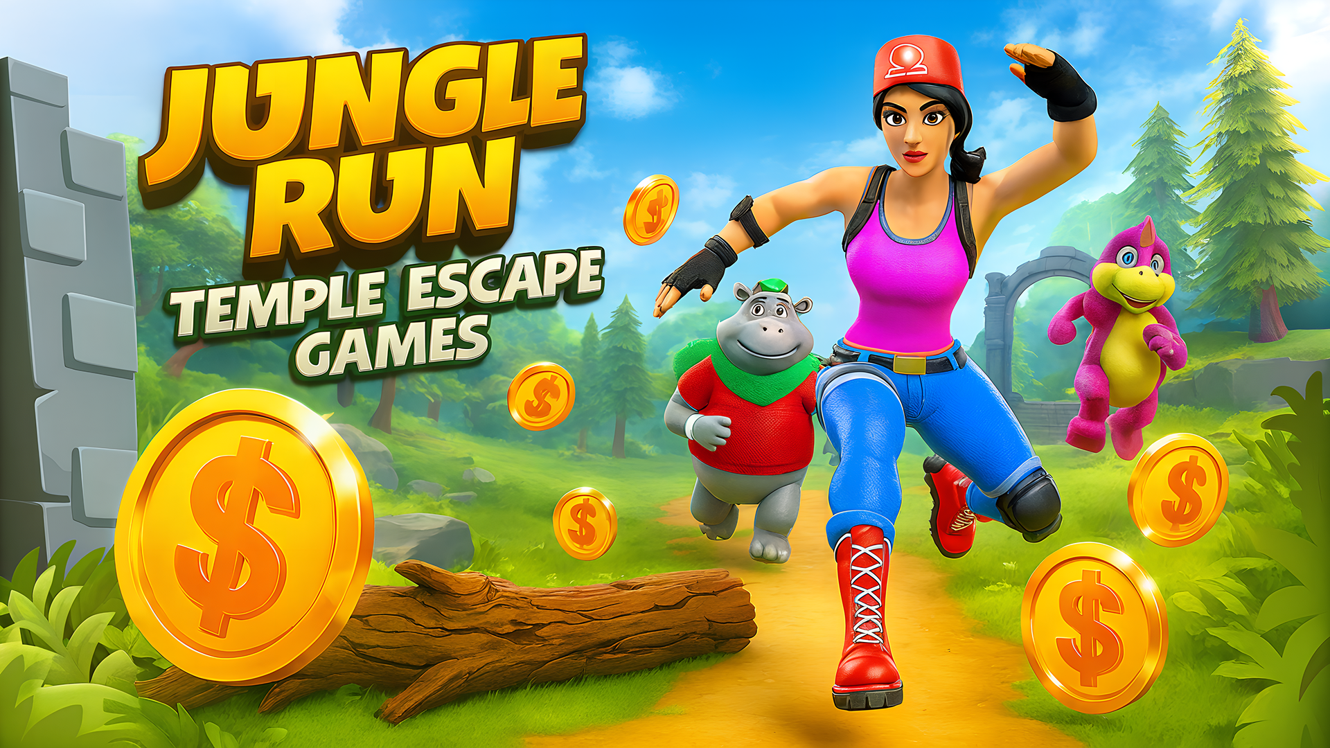 Jungle Run Temple Escape Games cover art
