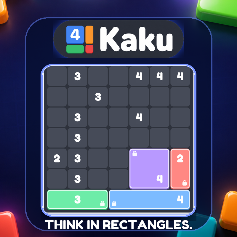 Kaku: Shikaku Logic Puzzle