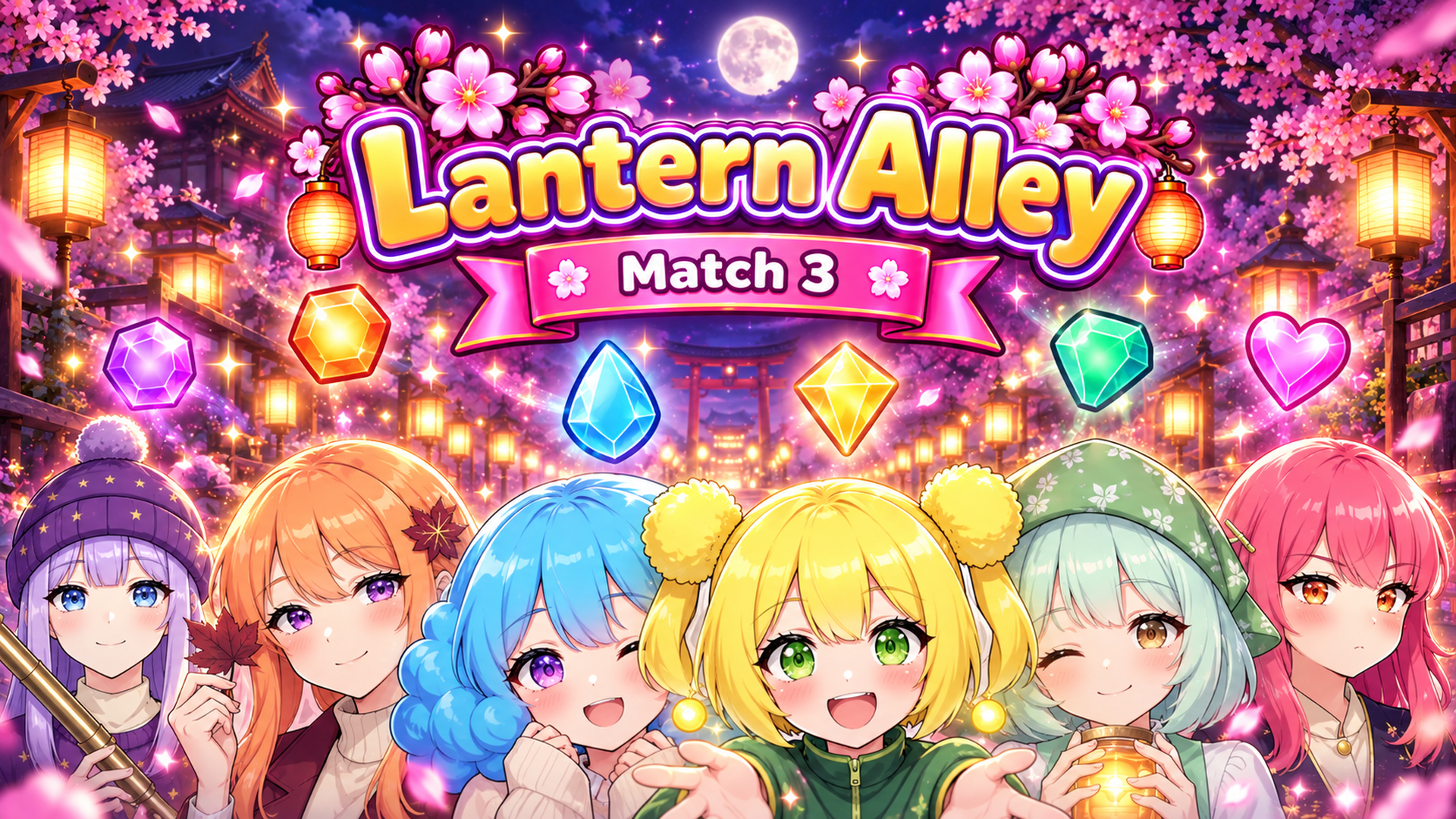 Arte da capa de Lantern Alley: Match 3