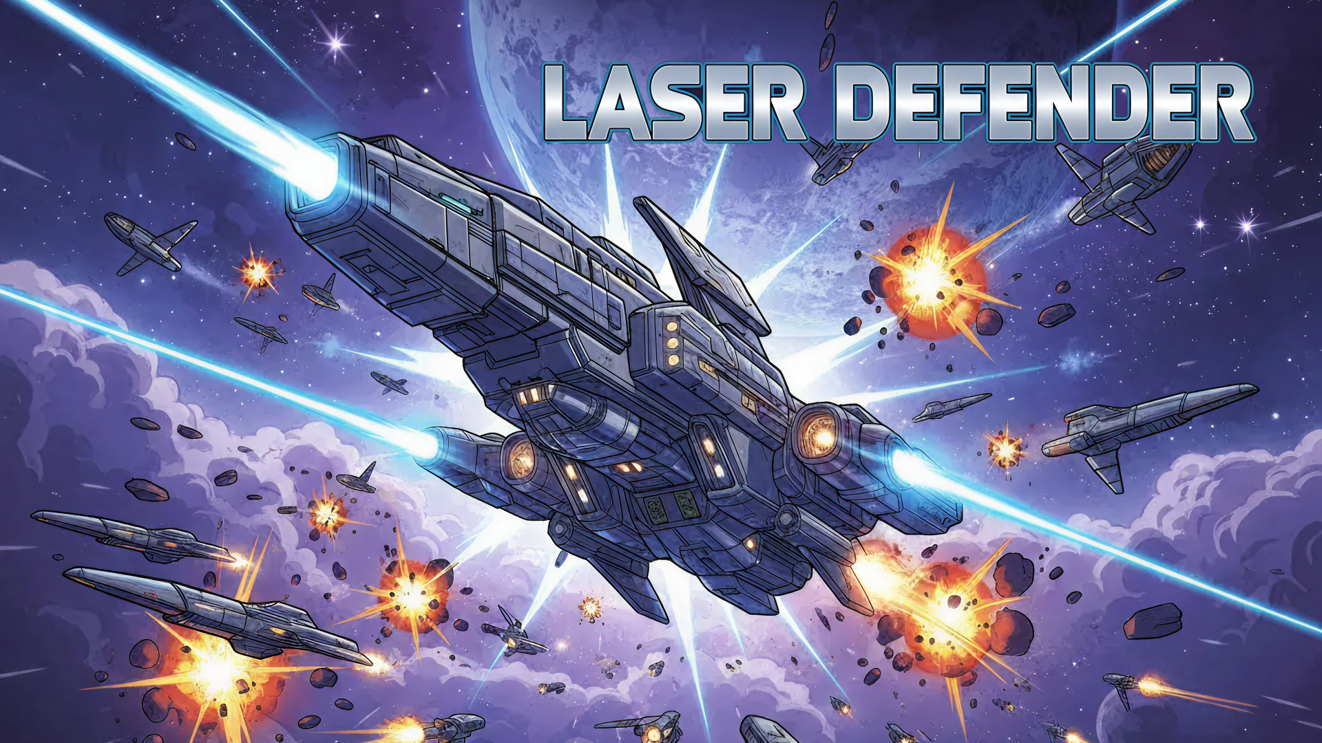 Gambar sampul Laser Defender