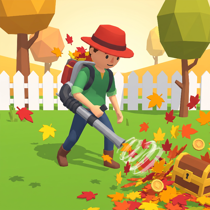 Leaf Blower: Autumn Yard