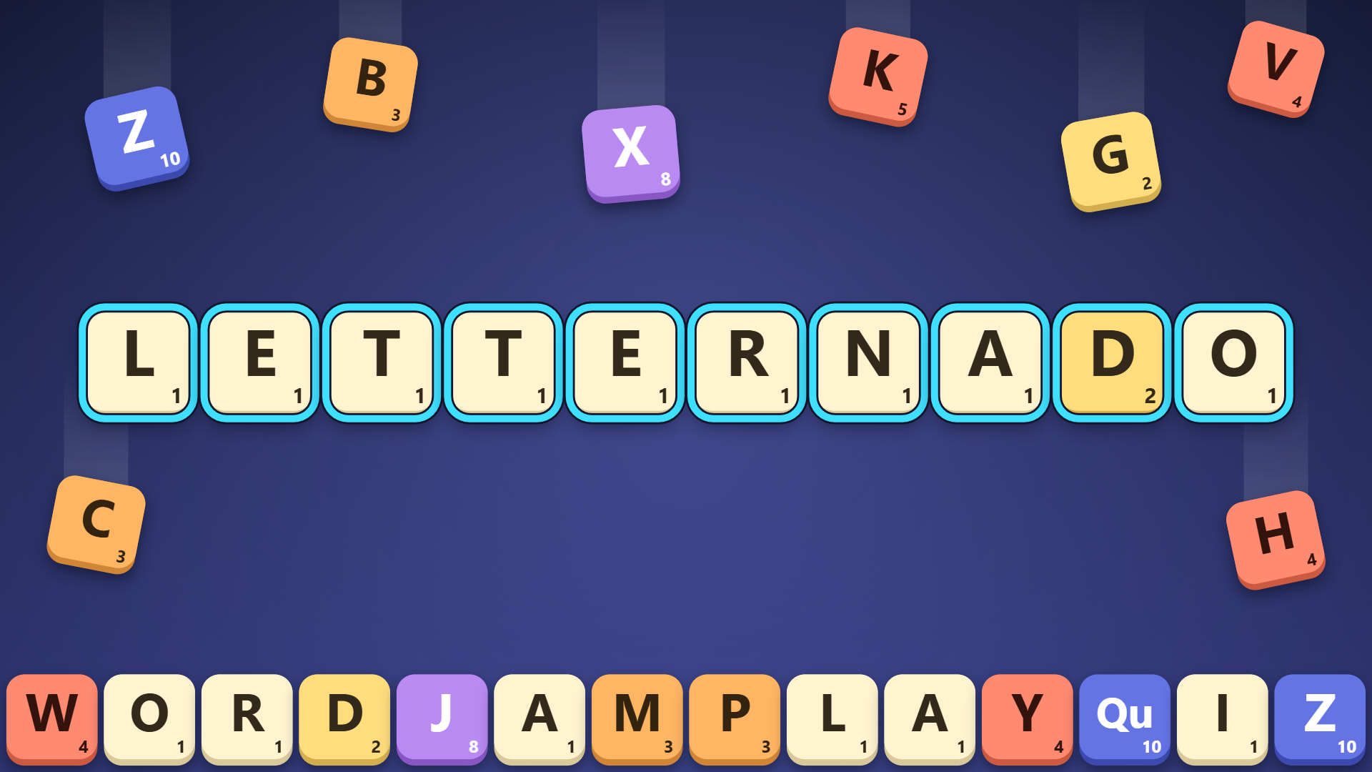 Letternado: Falling Word Puzzle
