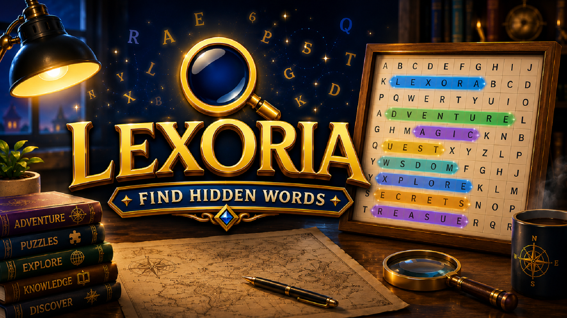 Imagen de portada de Lexoria: Find Hidden Words