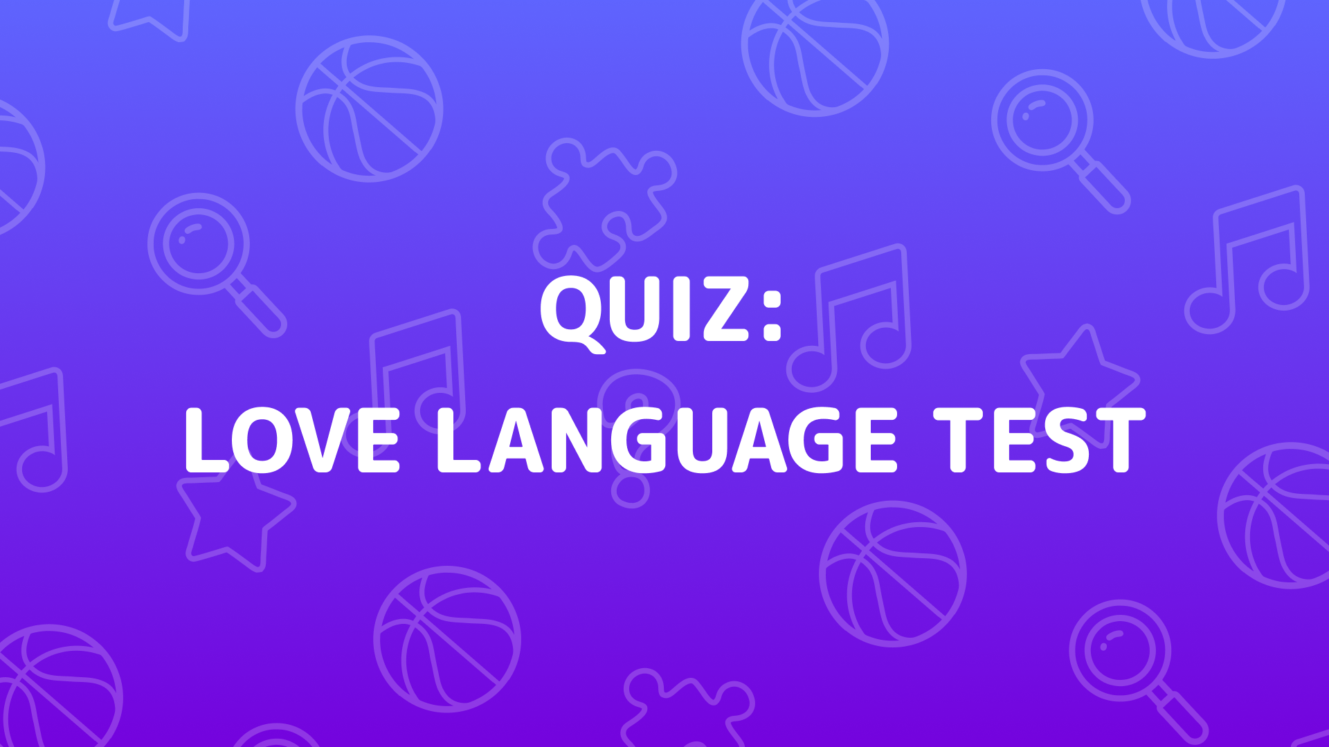 Imagen de portada de Love Language Test