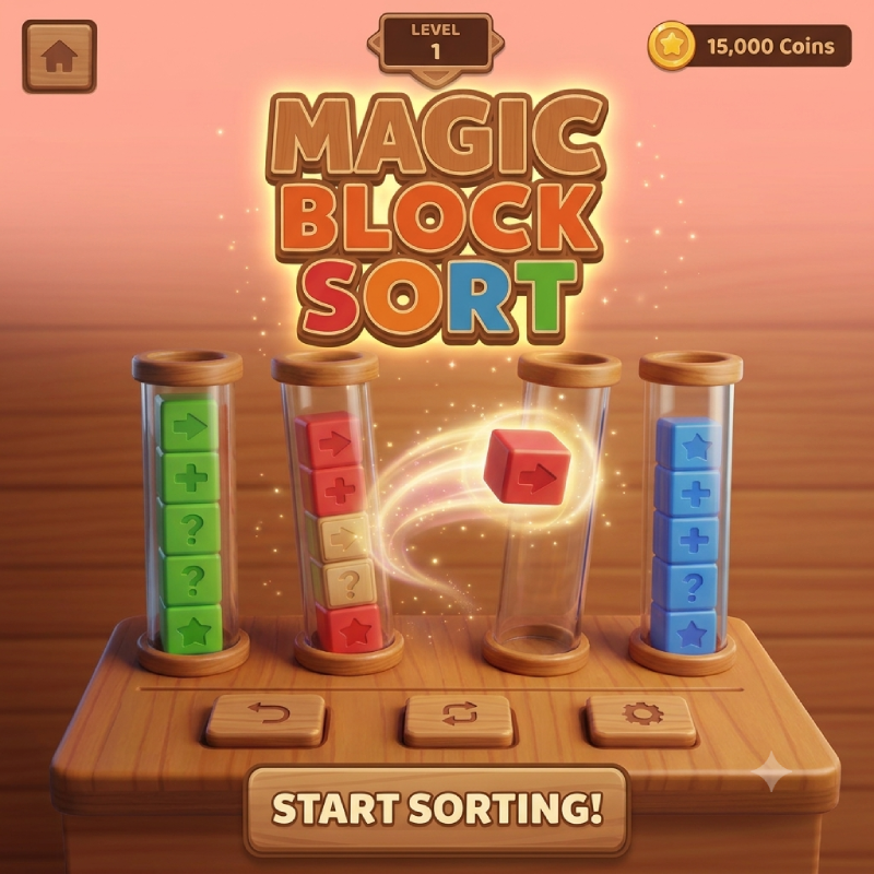 Magic Block Sort - Match-3 puzzle game thumbnail