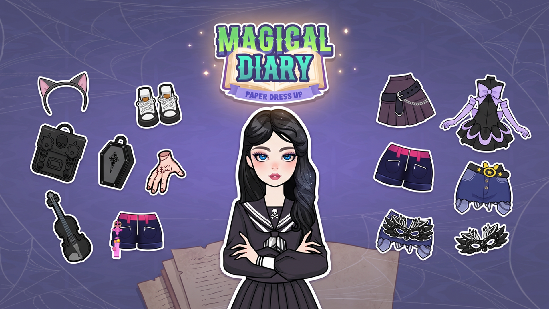 Arte da capa de Magical Diary: Paper Dress Up