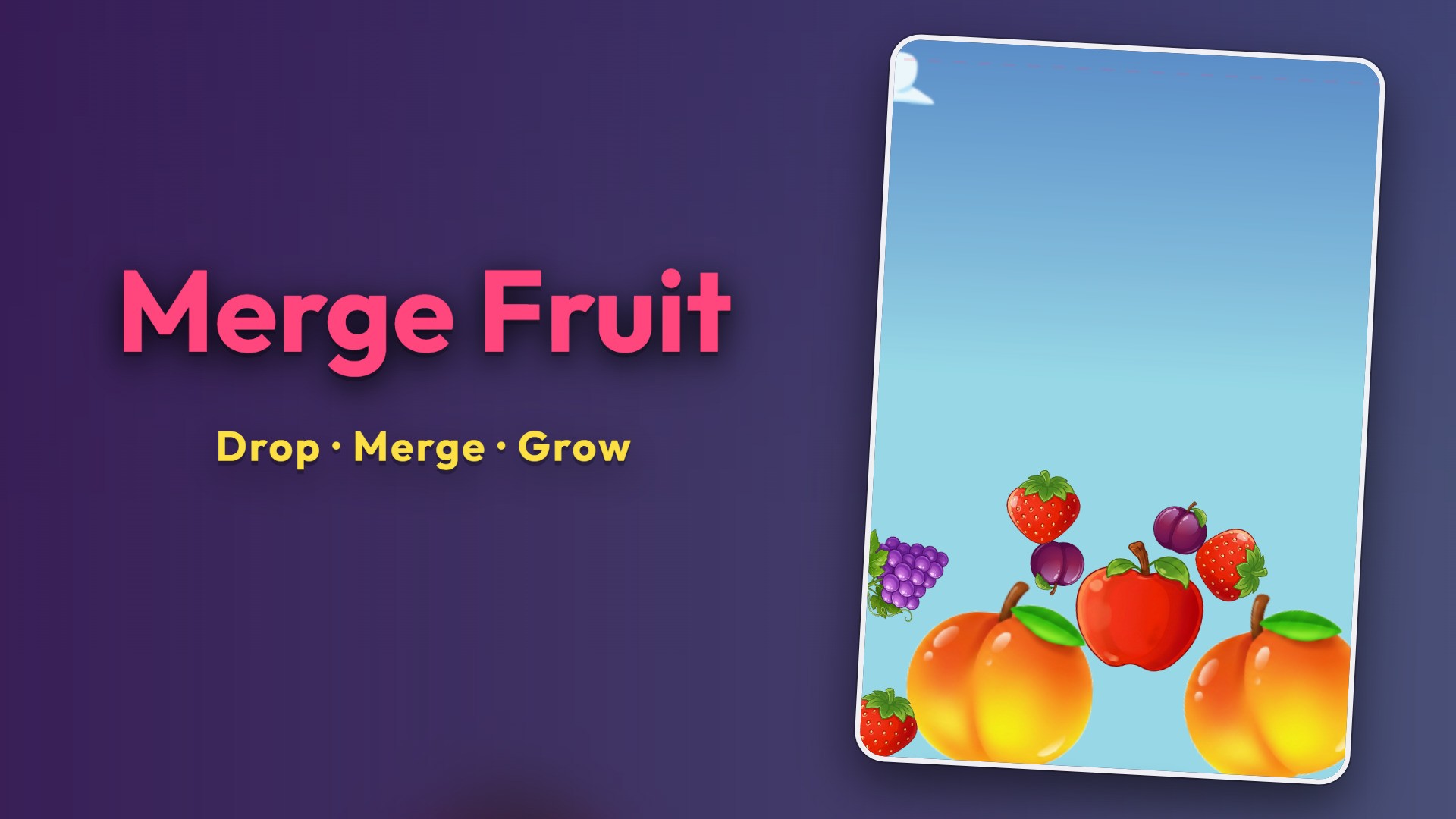 Merge Fruit: Drop & Combine Puzzle Game | Playgama