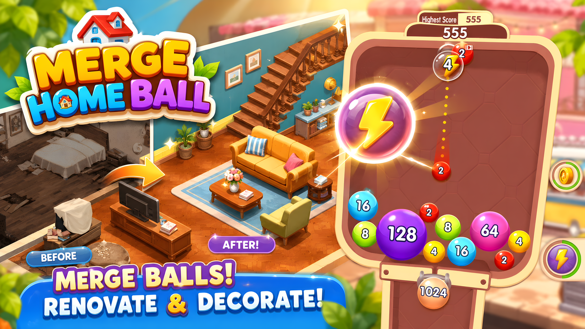 Visuel de Merge Home Ball 2048