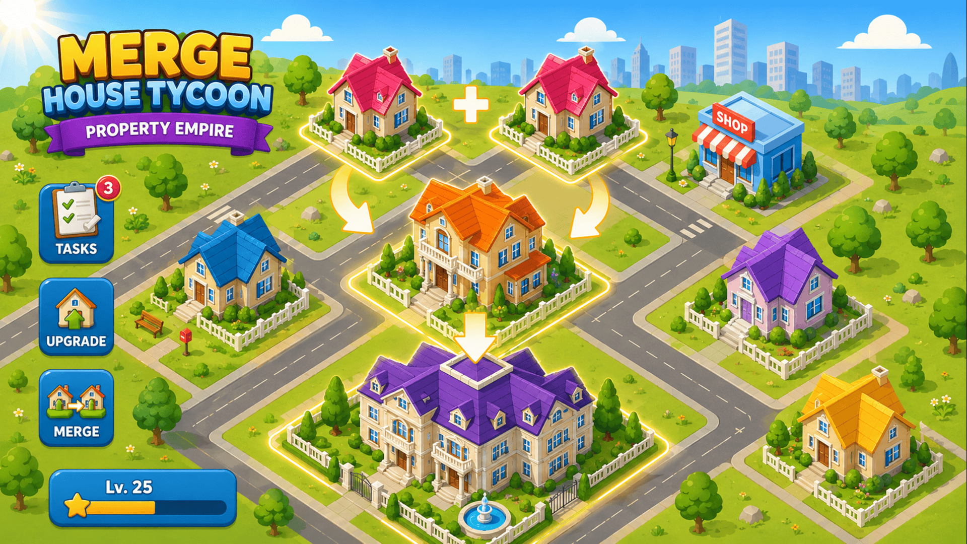 Merge House Tycoon: Property Empire