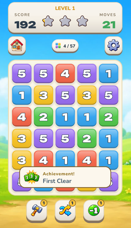 Merge Numbers: Match 3 screenshot 1