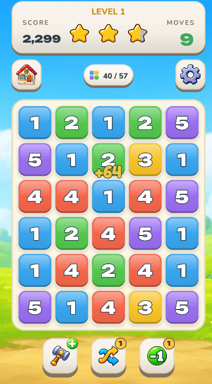 Merge Numbers: Match 3 screenshot 2