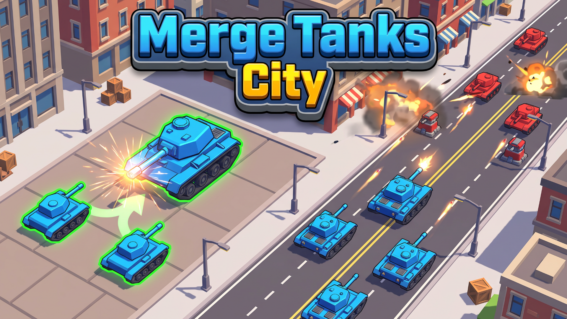 Merge Tanks City cover art
