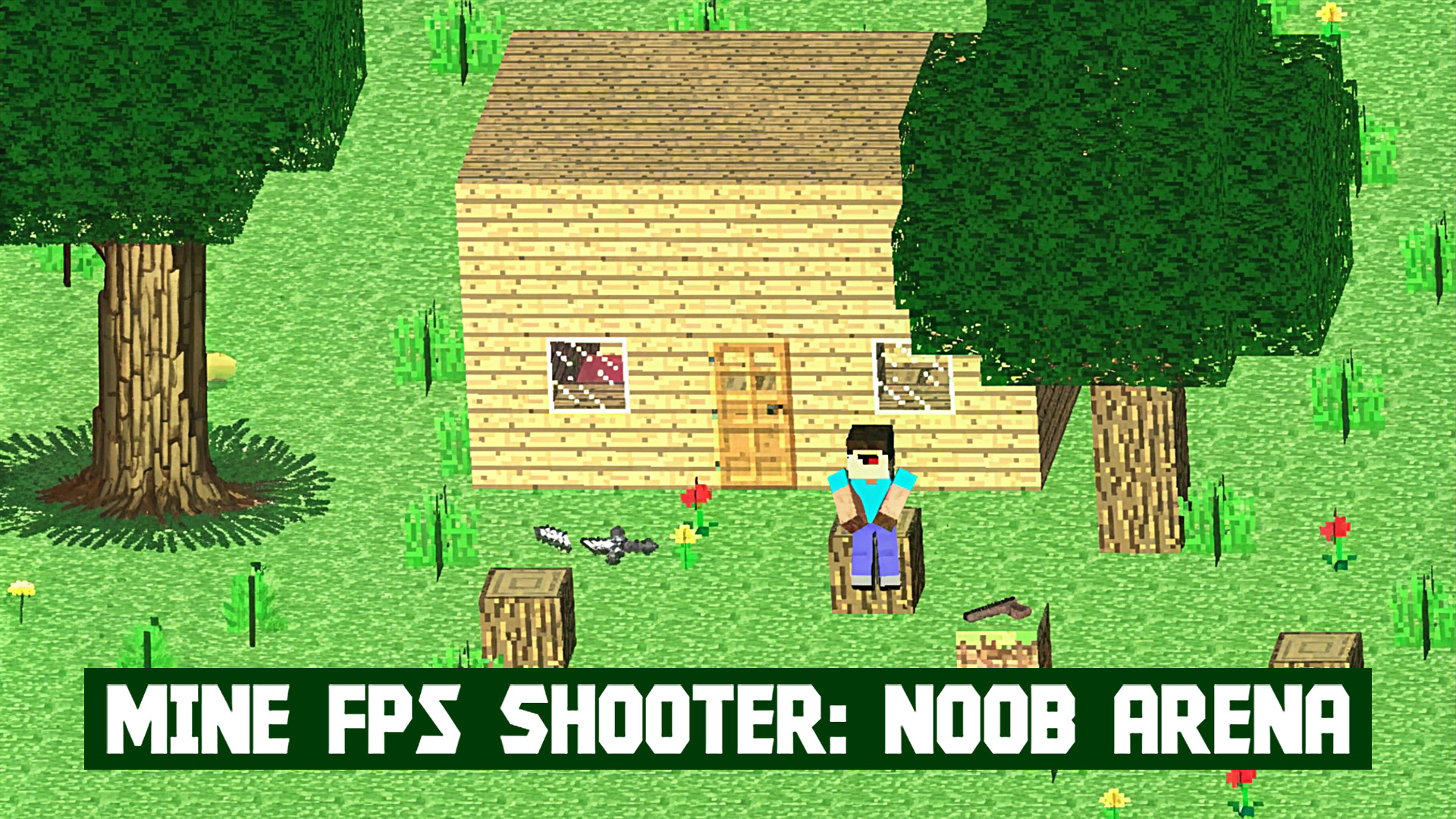 Mine FPS shooter: Noob Arena cover art