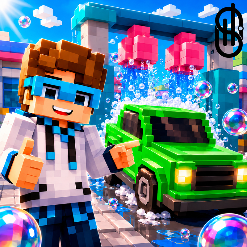 Mine Obby 3D: Car Wash Tycoon