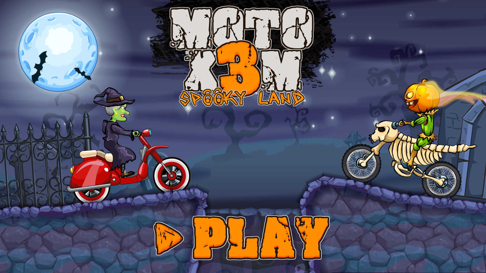 Moto X3M Spooky Land game thumbnail