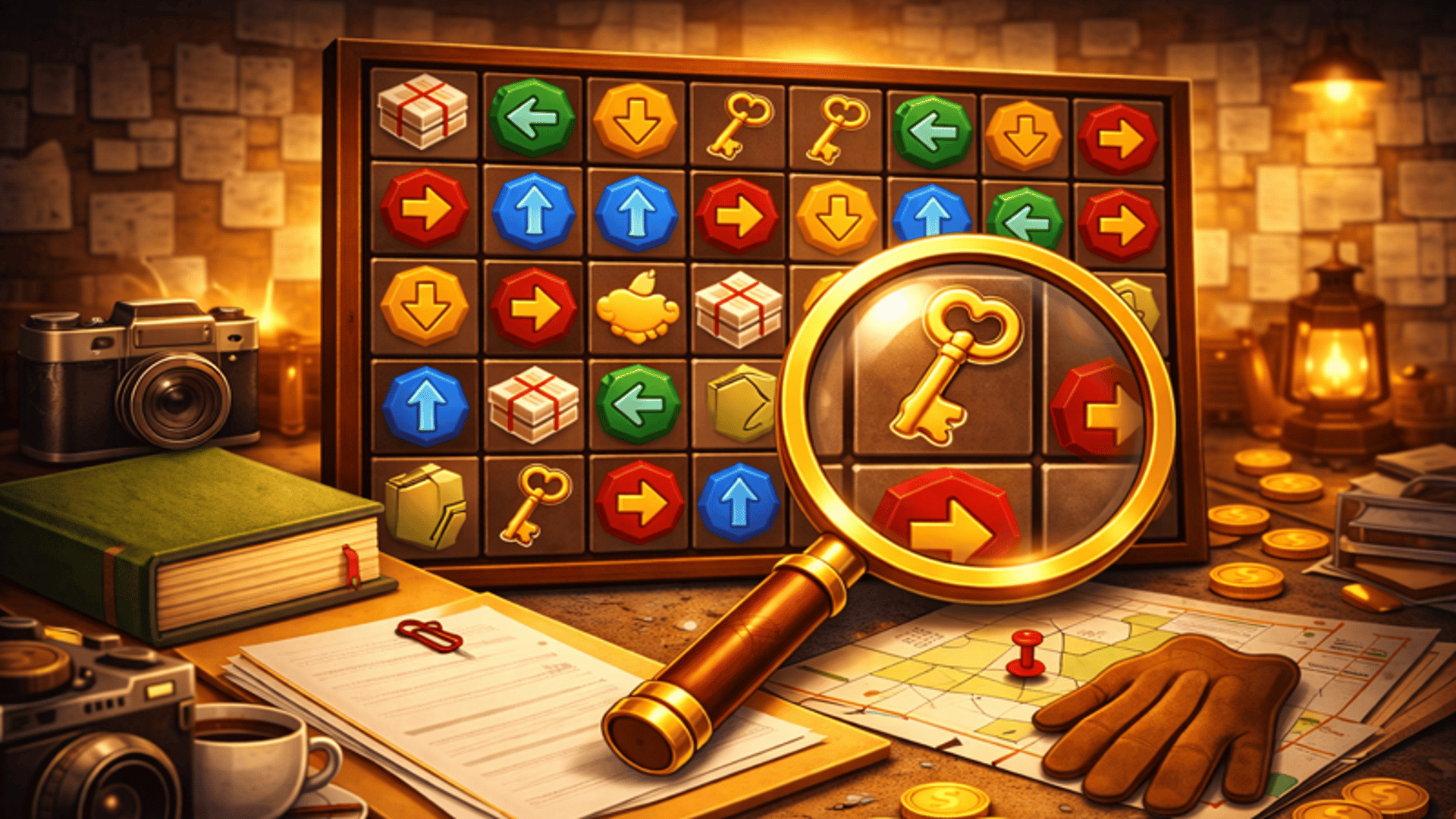 Imagen de portada de Move & Match: Detective Puzzle