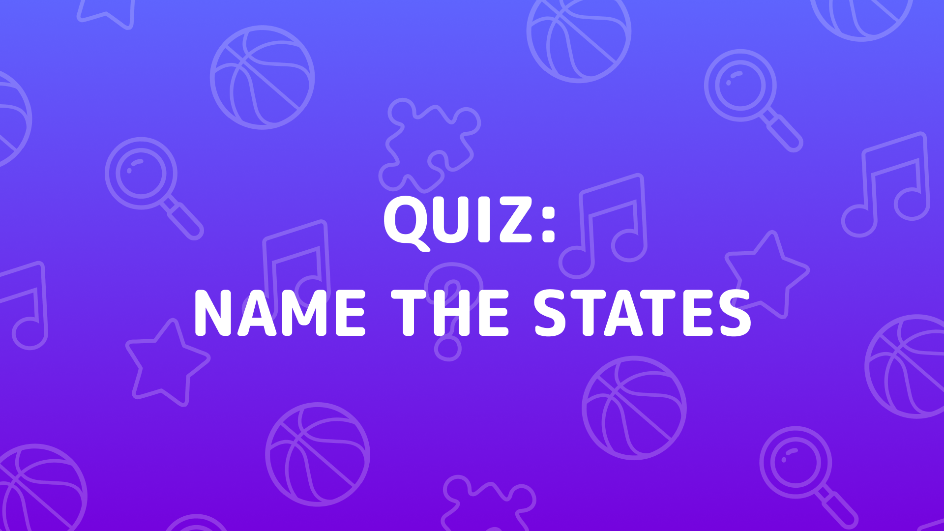 Name The States Quiz cover art