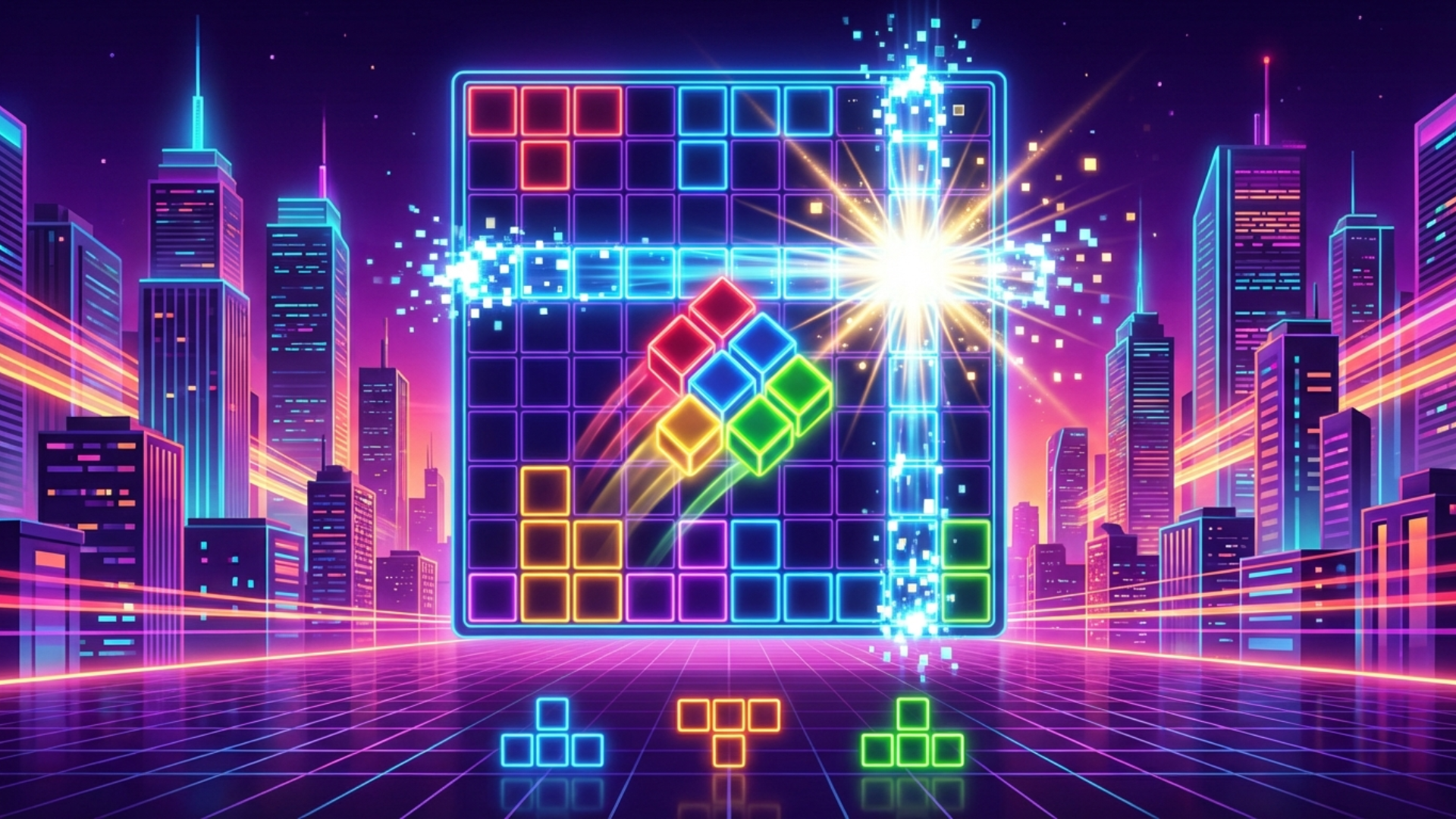 Neon Block Blast cover art