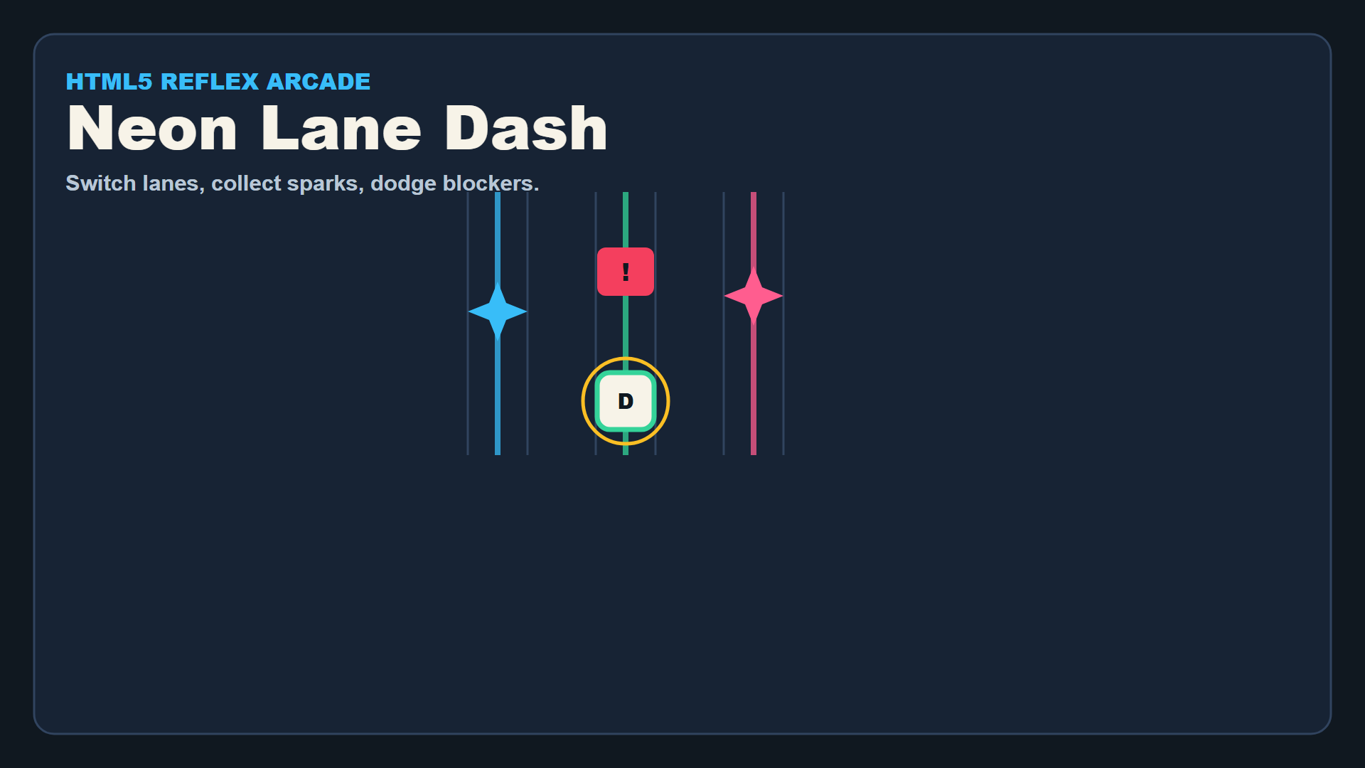 Visuel de Neon Lane Dash