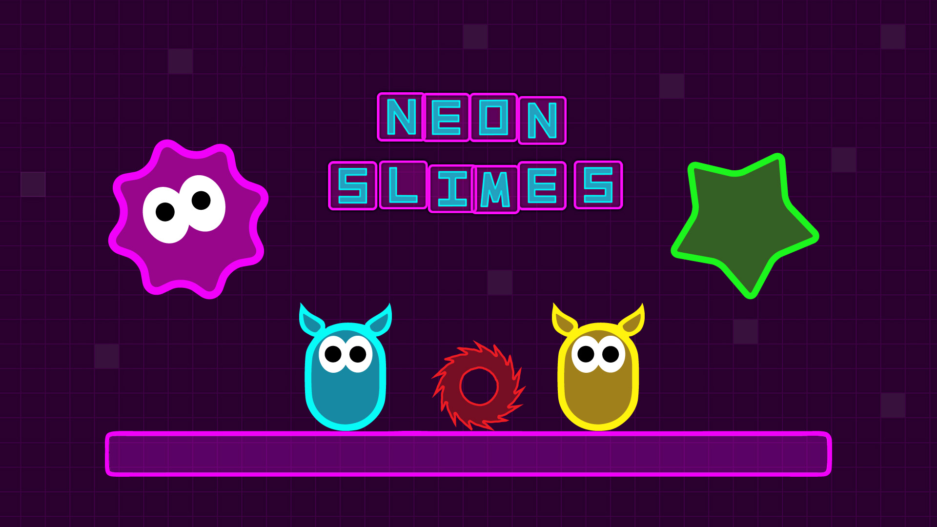 Arte da capa de Neon Slimes
