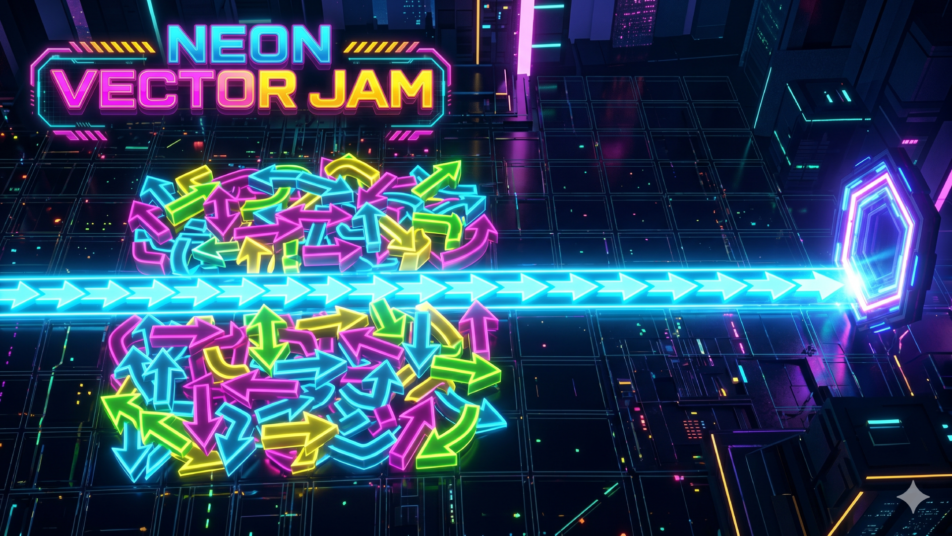 Neon Vector Jam kapak resmi
