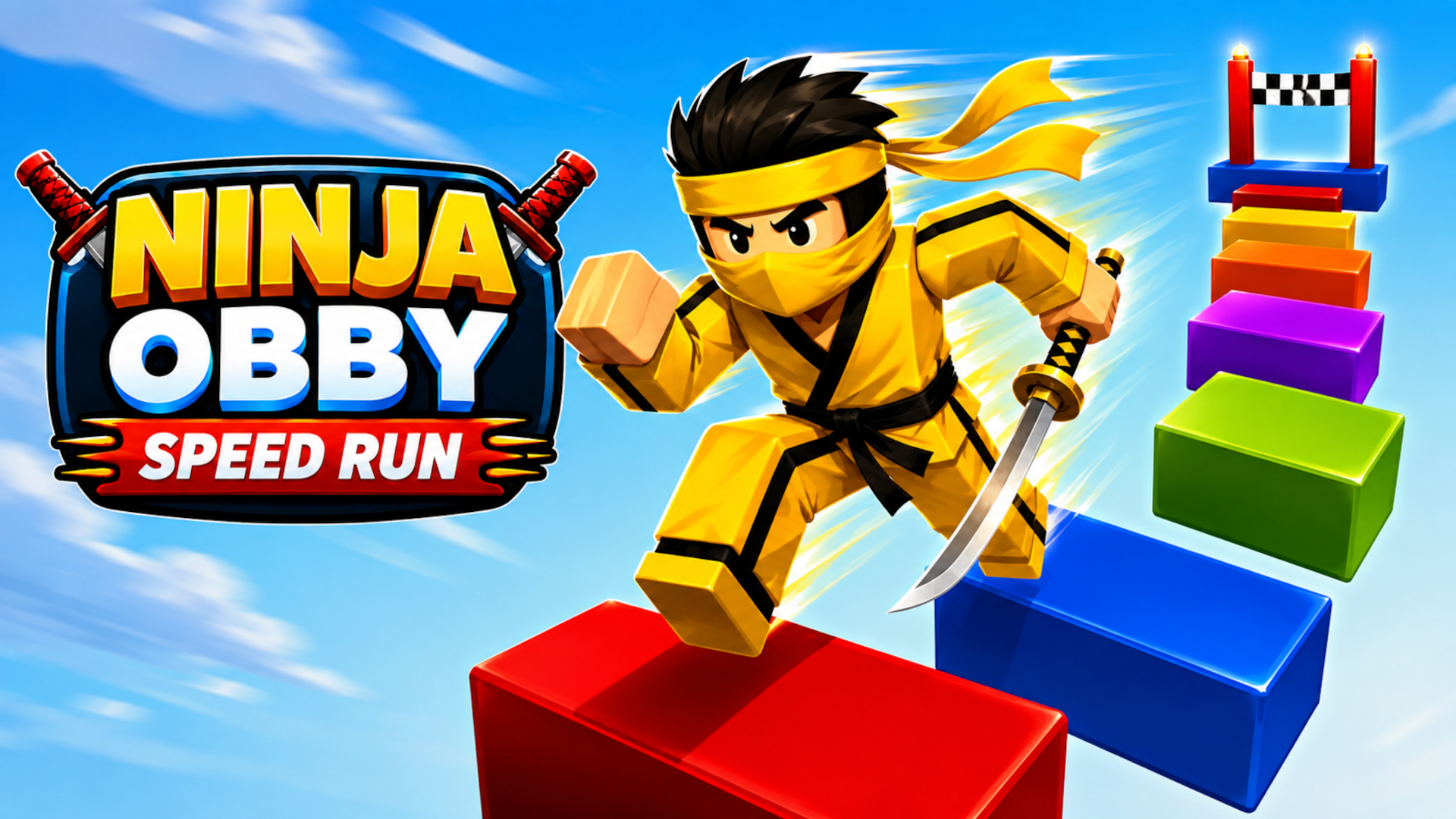 Arte da capa de Ninja Obby Speed Run