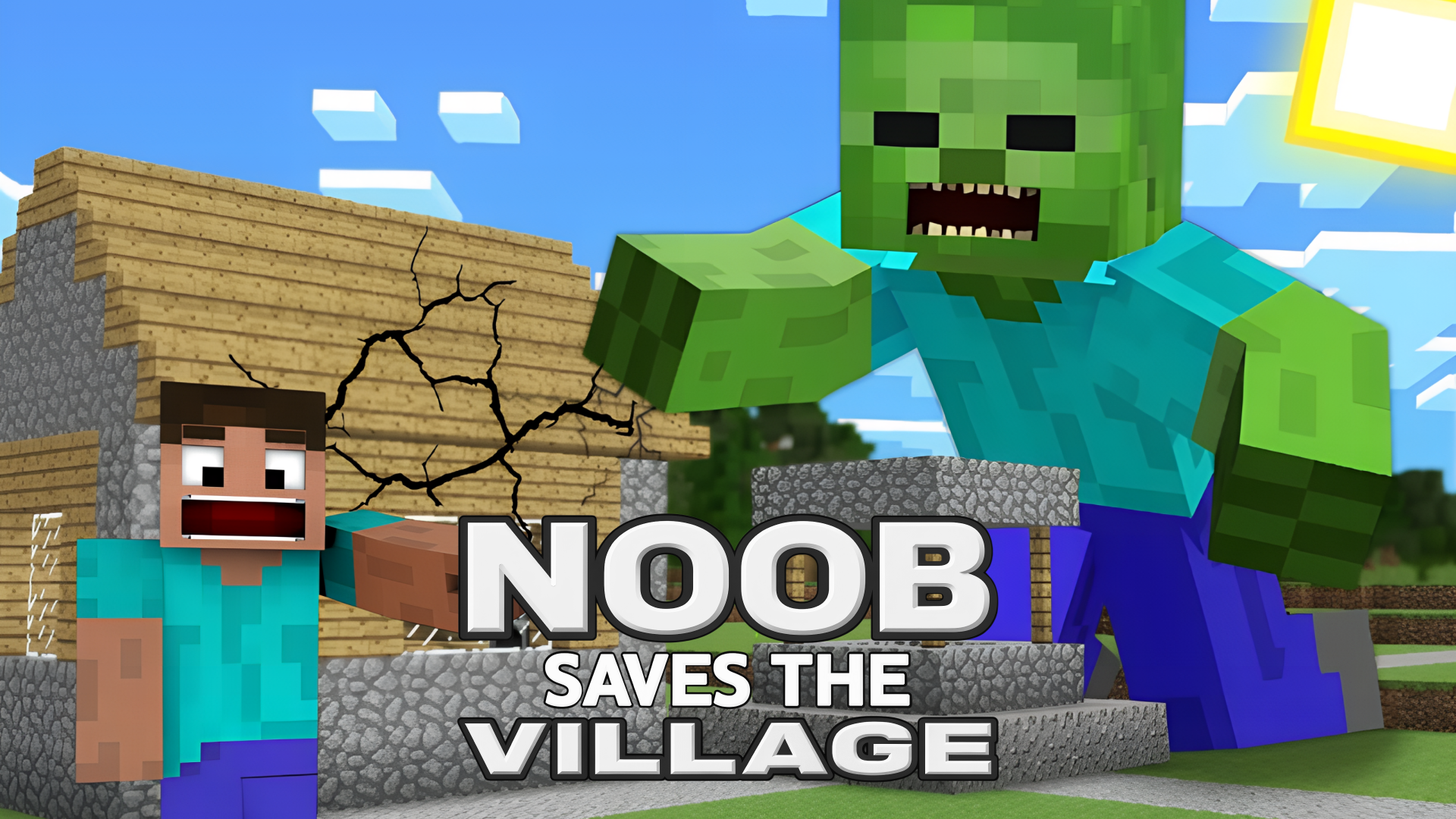 Noob saves the village game artwork