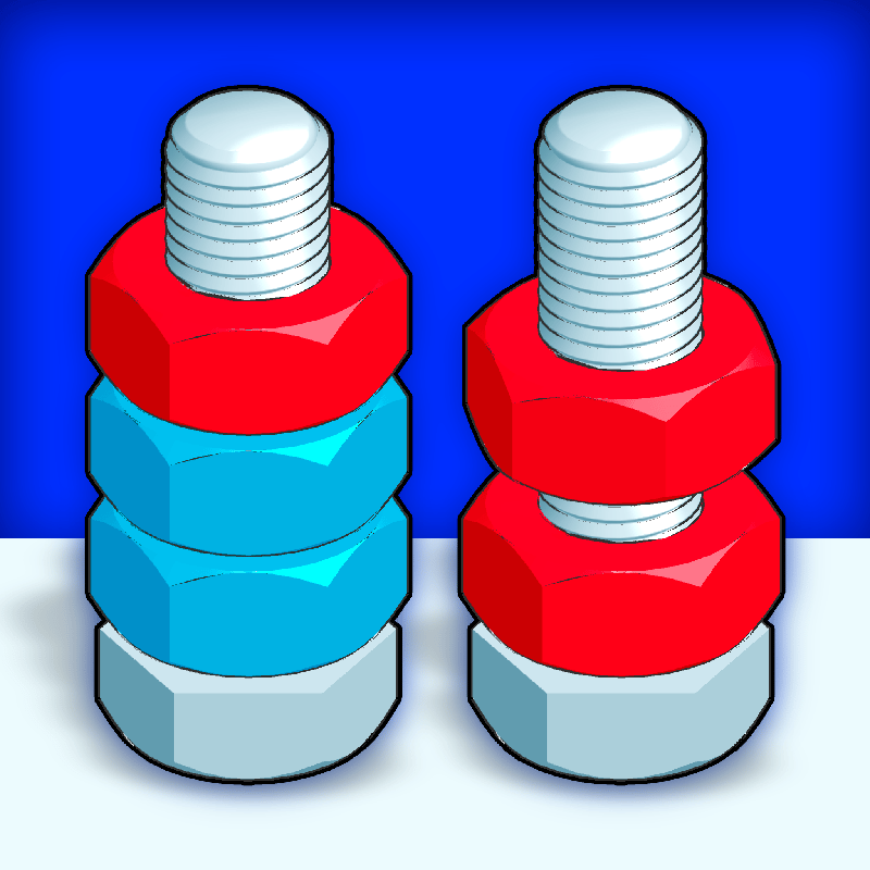 Nuts Puzzle Sort By Color 3D