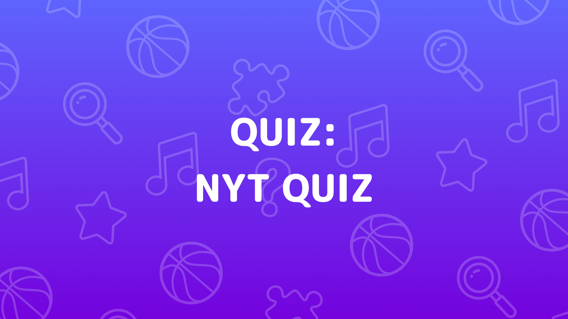 Visuel de NYT Quiz