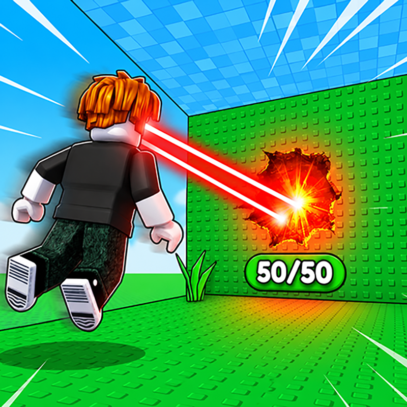 Obby: +1 Laser to Break Walls