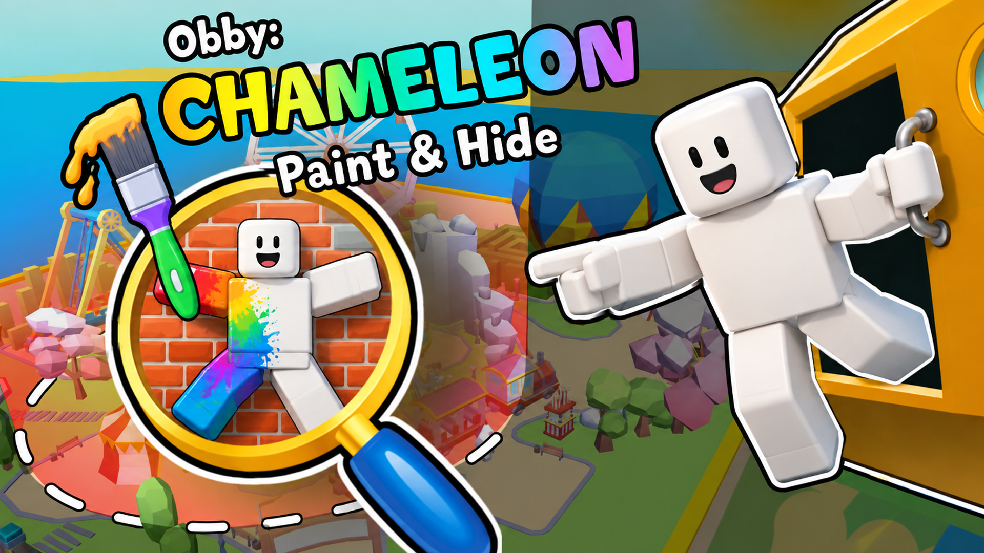 Obby: Chameleon - Paint & Hide