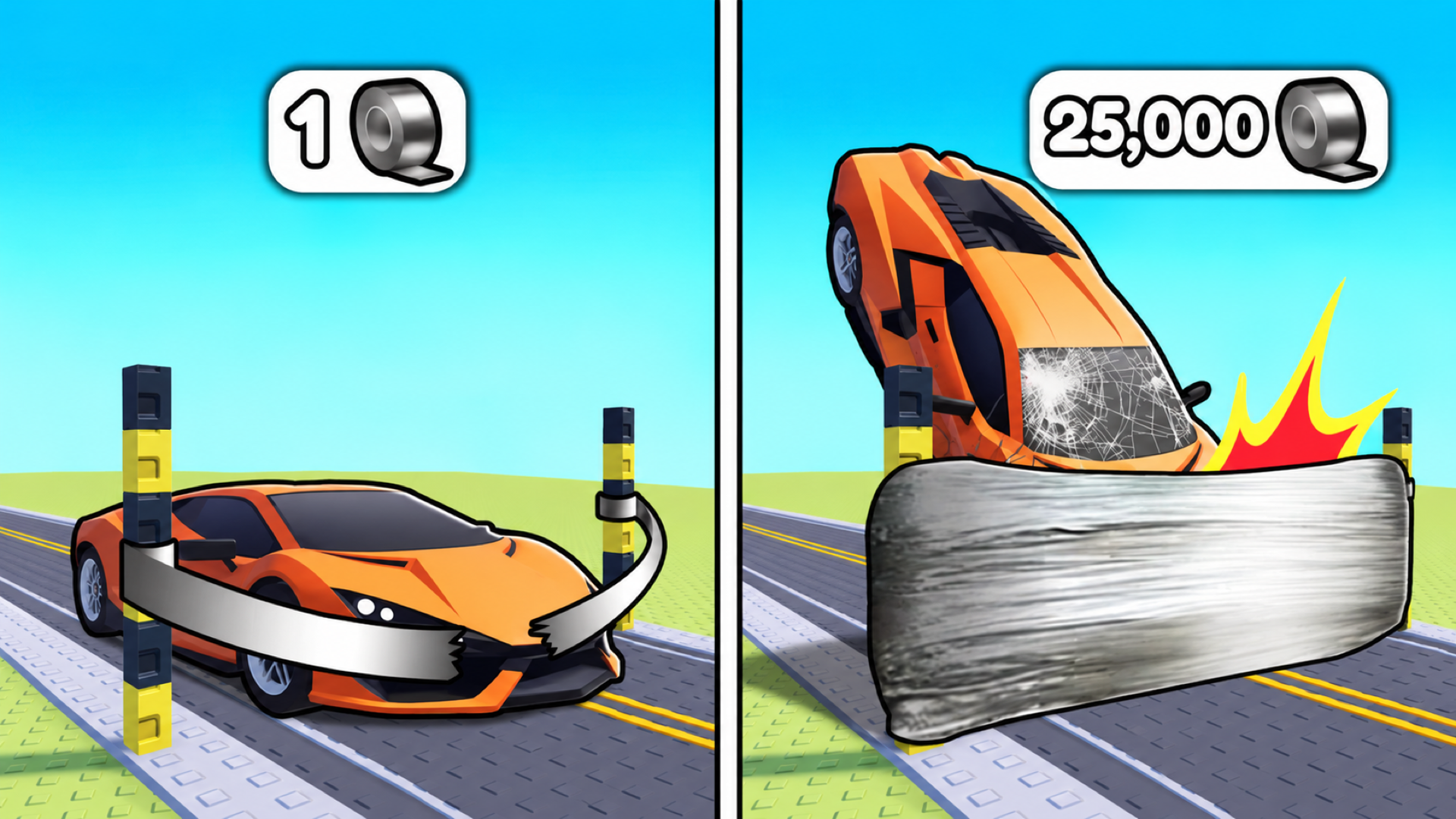 Obby: Drive your car as far as possible