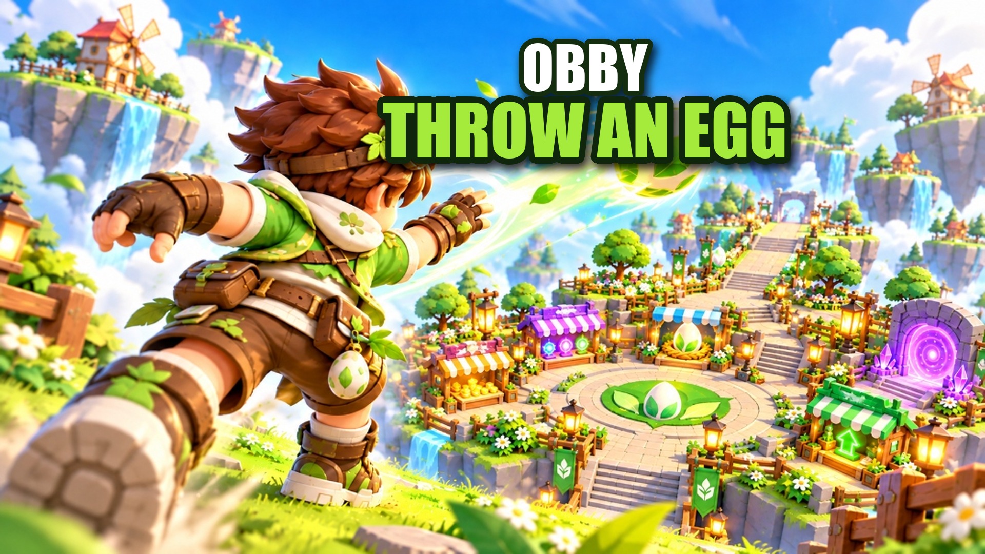 Obby Throw an Egg