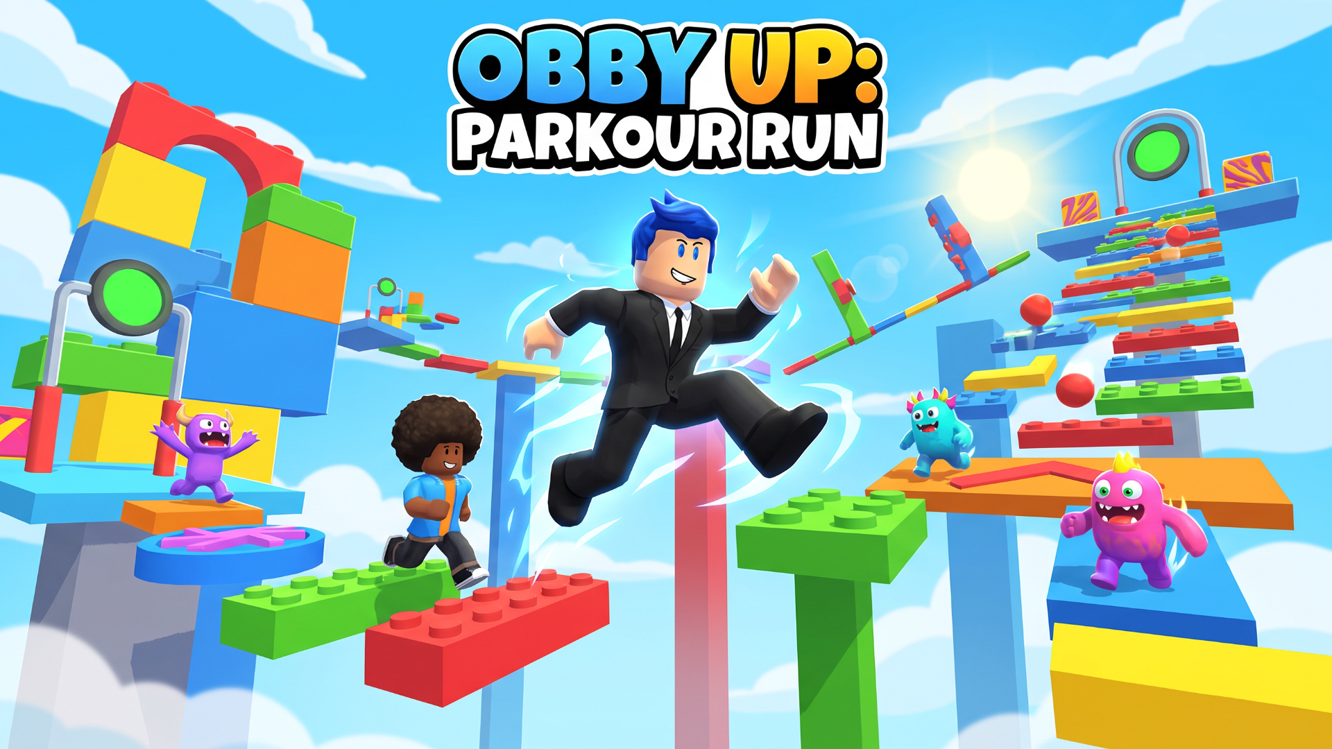 Arte da capa de Obby Up: Parkour Run