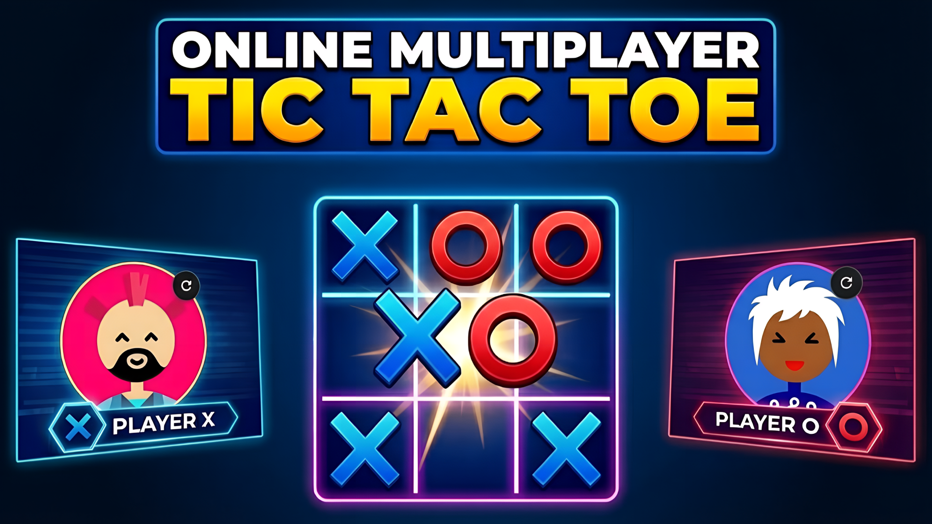 Gambar sampul Online Multiplayer Tic Tac Toe