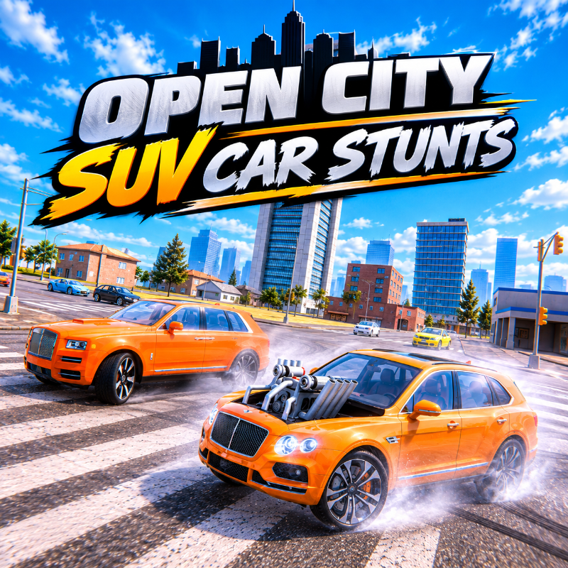Open City SUV Car Stunts