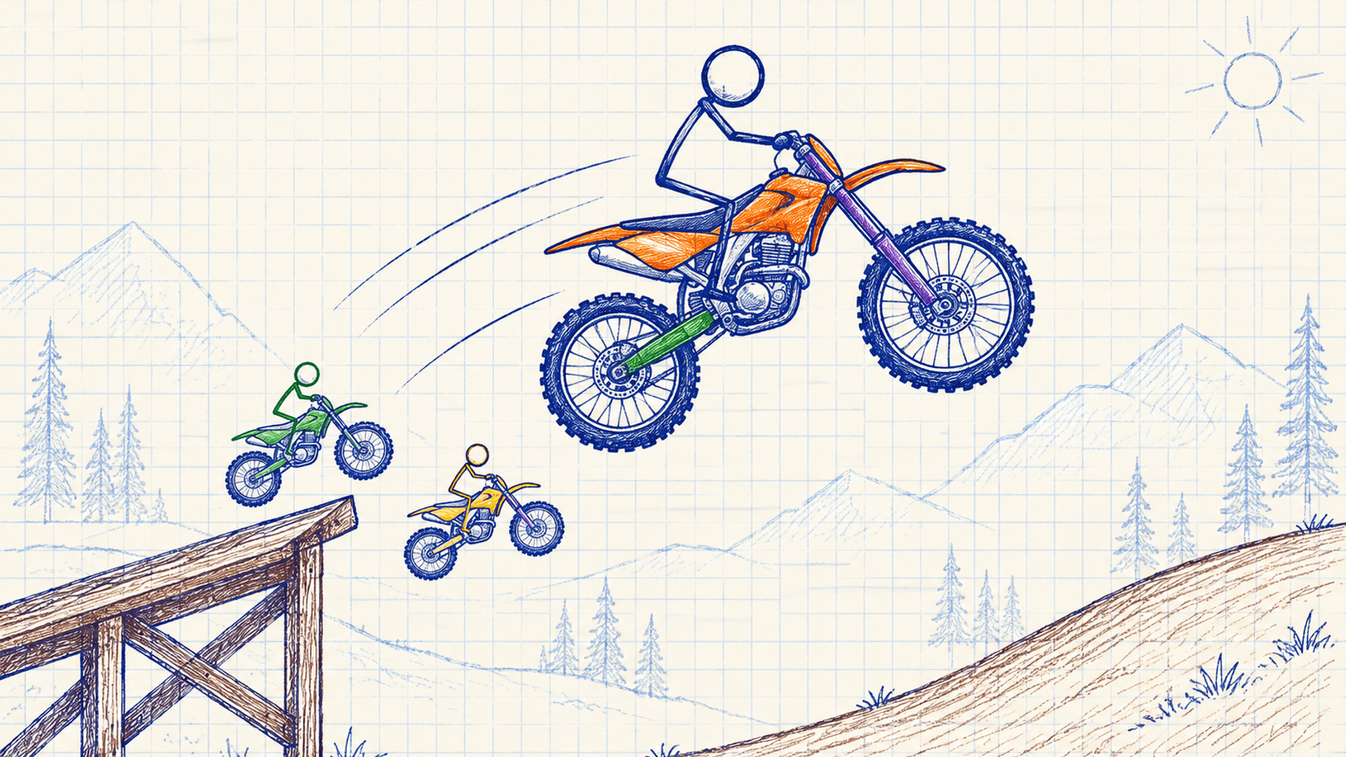 Paper Bike Race: Motocross cover art