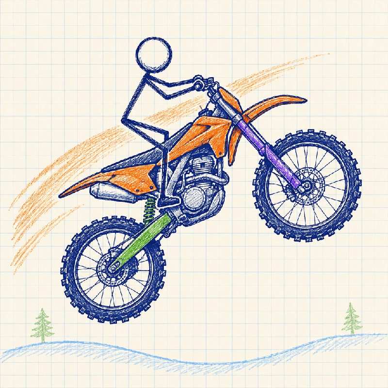 Paper Bike Race: Motocross