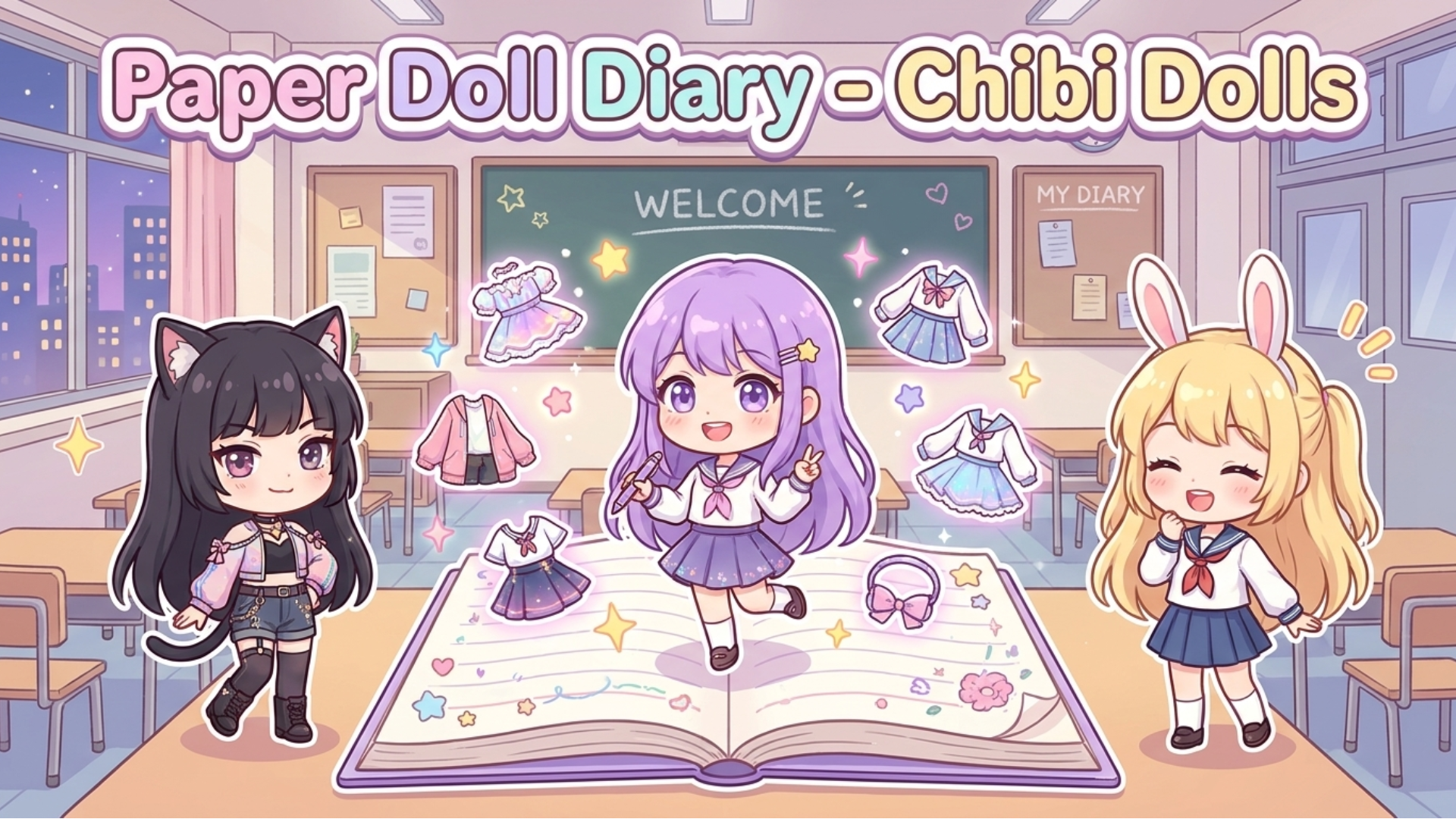 Paper Doll Diary - Chibi Dolls