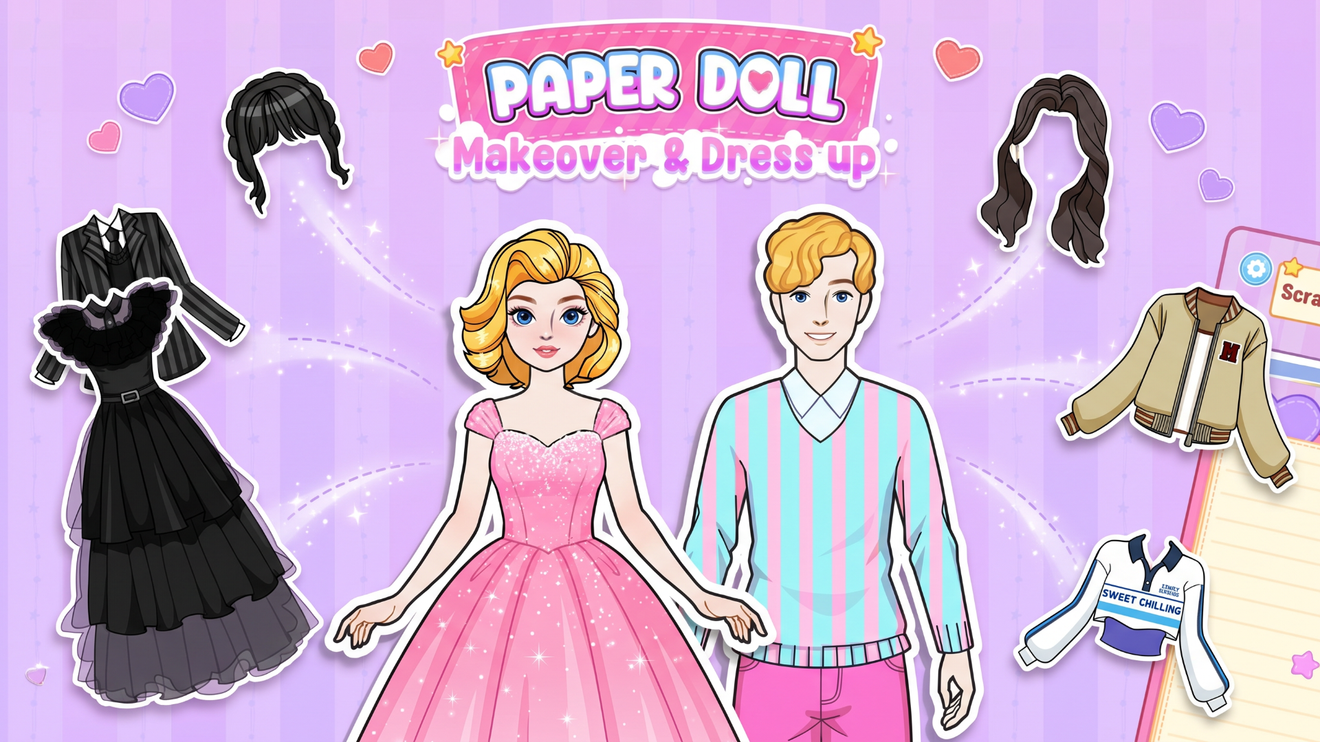 Paper Doll Makeover & Dress Up