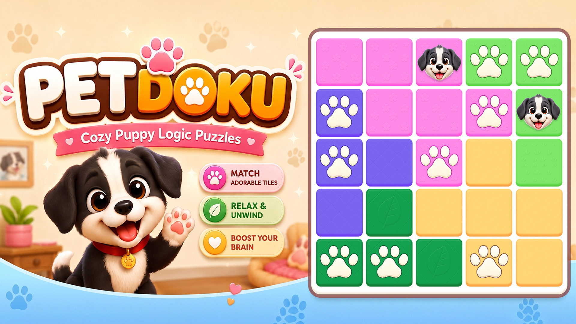 Imagen de portada de Petdoku: Cozy Puzzle Games