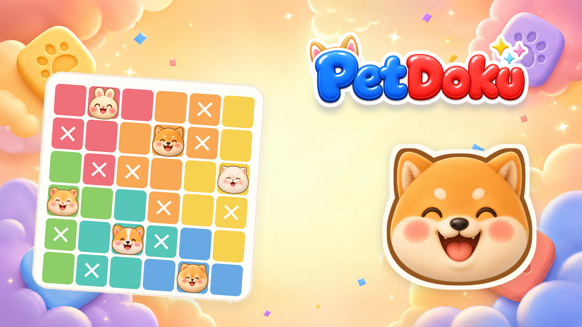 Arte da capa de PetDoku: Find Hidden Pets