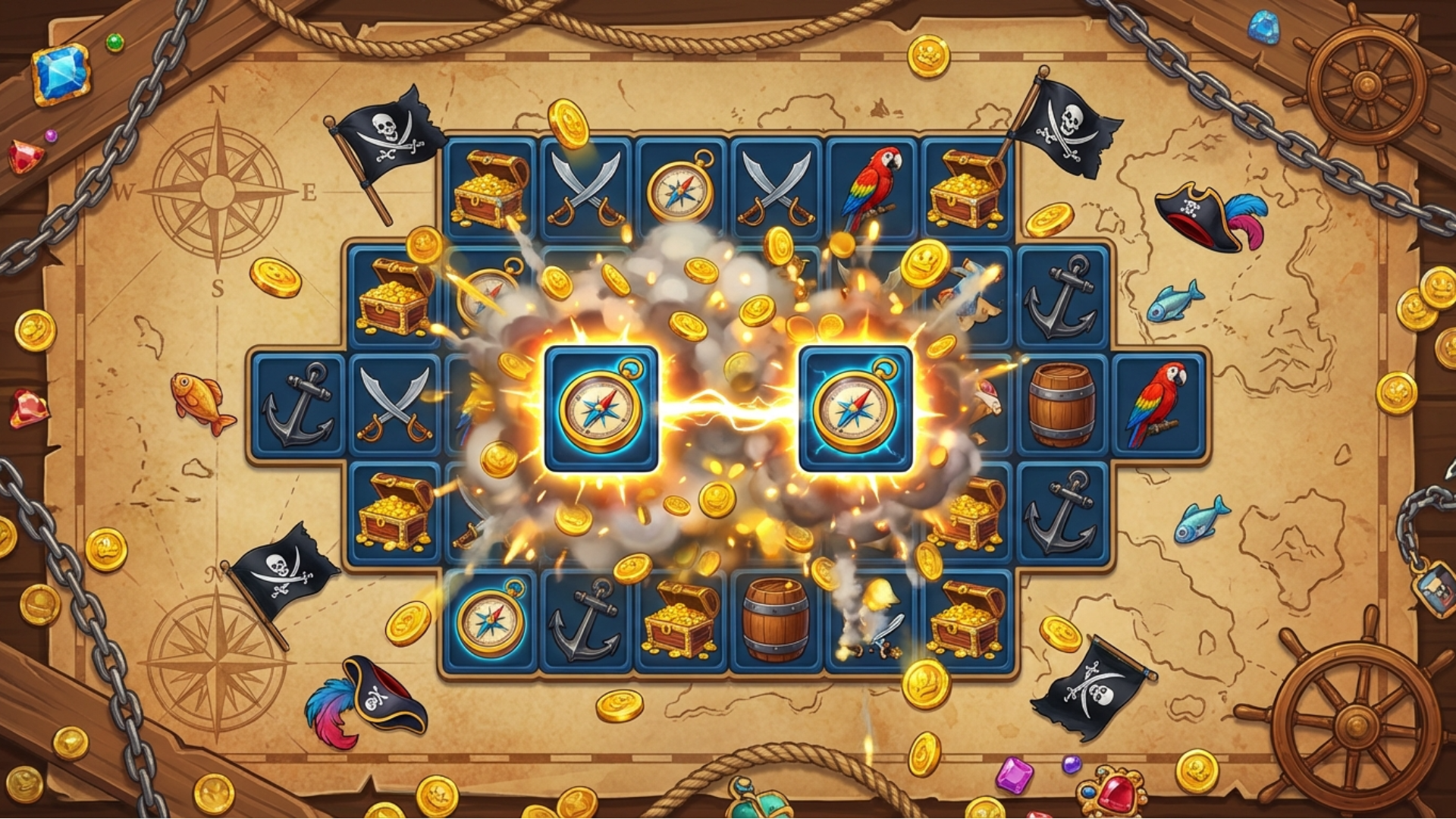 Arte da capa de Pirates Tiles Challenge