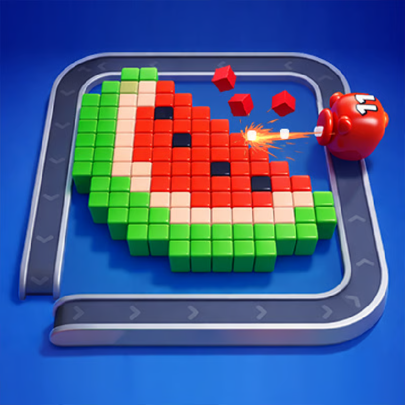 Pixel Flow: Color Blast