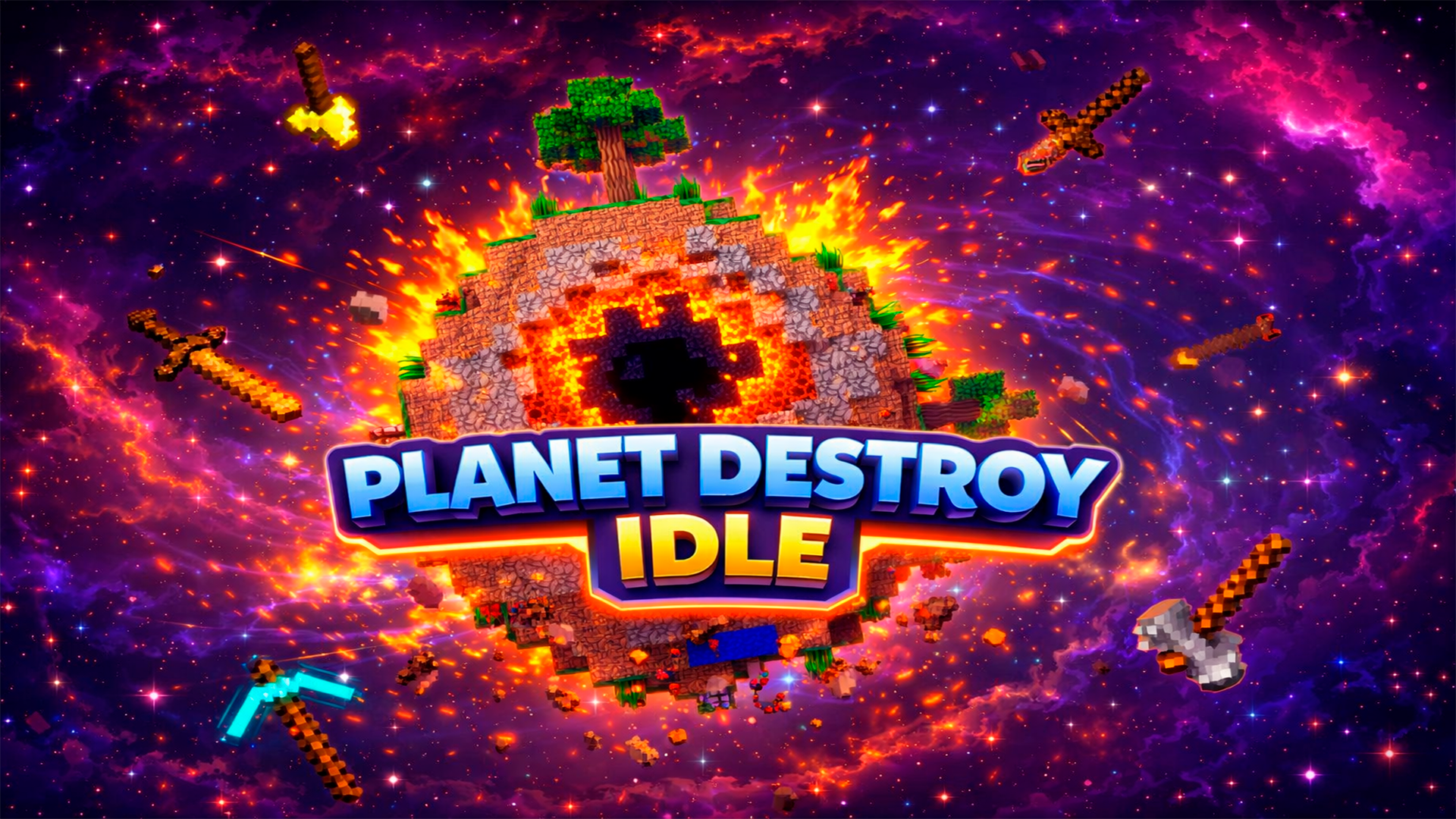 Arte da capa de Planet Destroy Idle