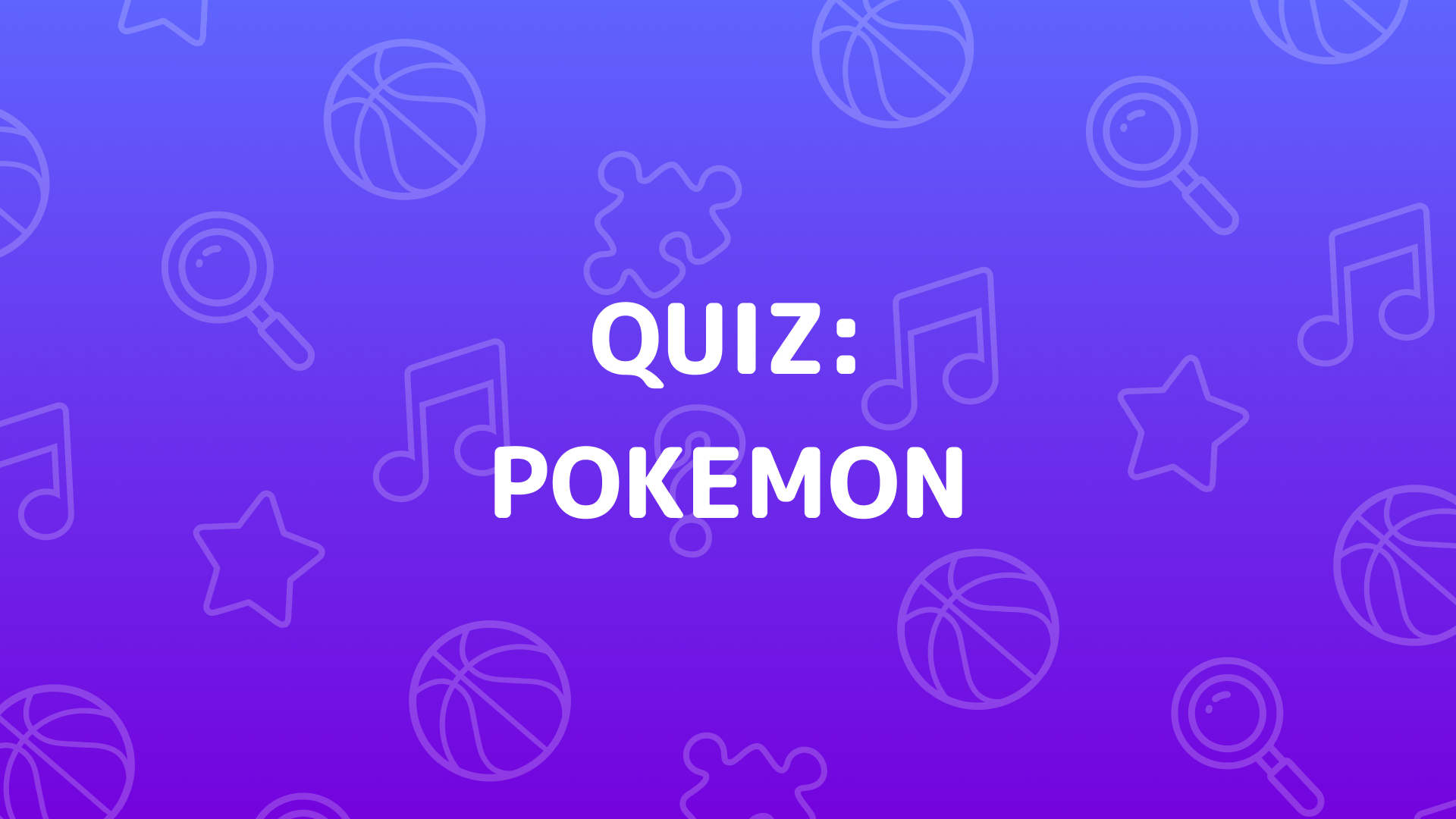 Imagen de portada de Pokemon Quiz