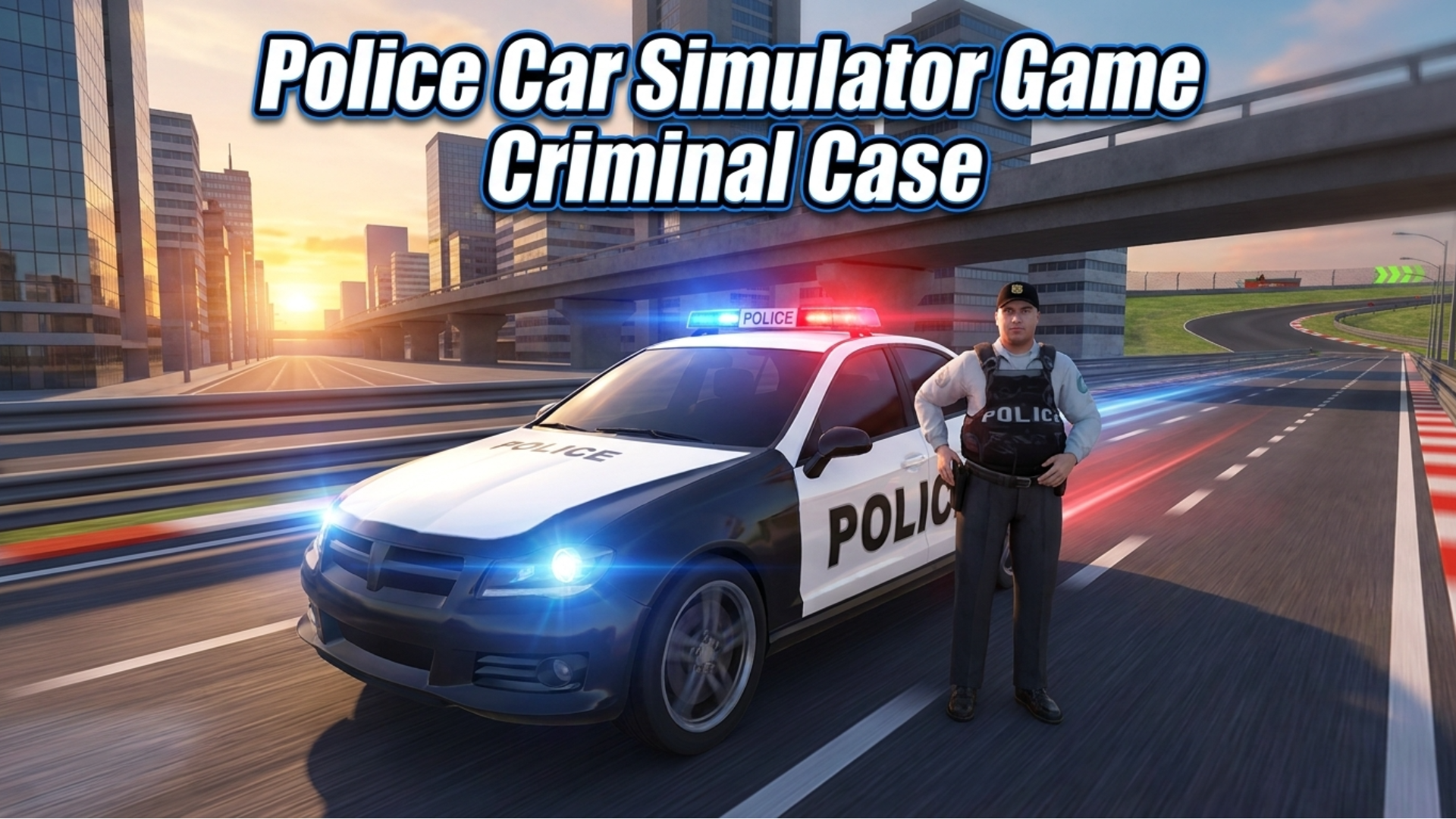 Imagen de portada de Police Car Simulator Game Criminal Case